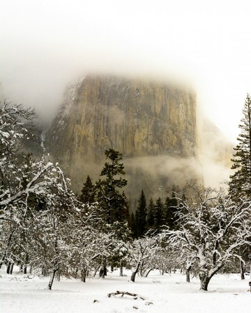 El Capitan in Clouds
