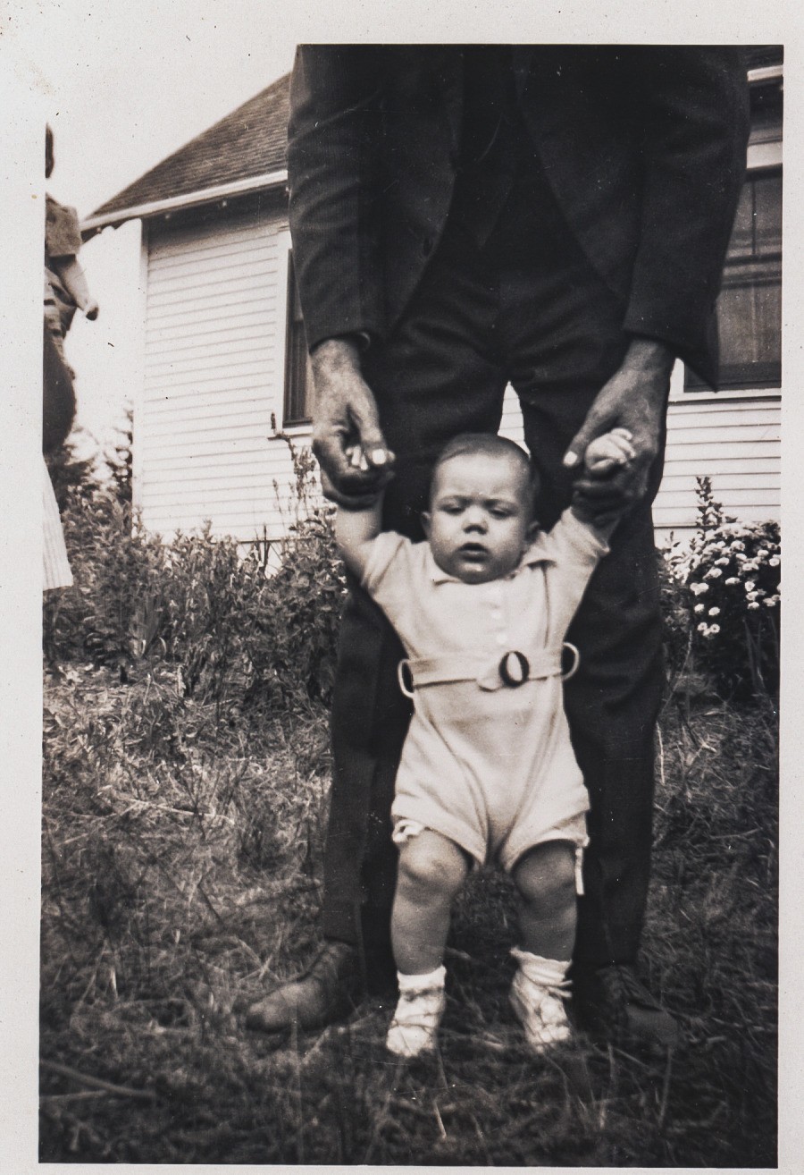 Grandpa Bingham holding David
