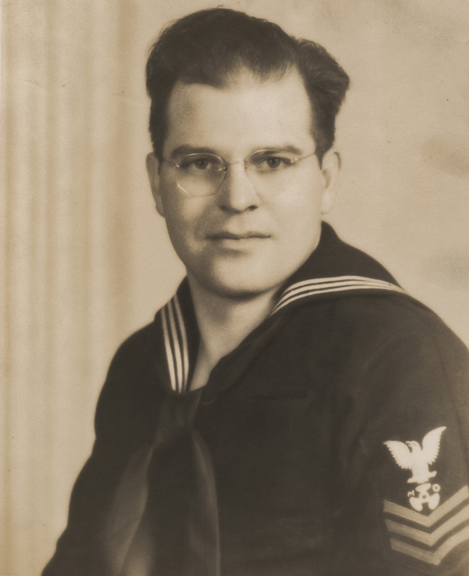 Harold J Nelson in Navy Uniform 1943