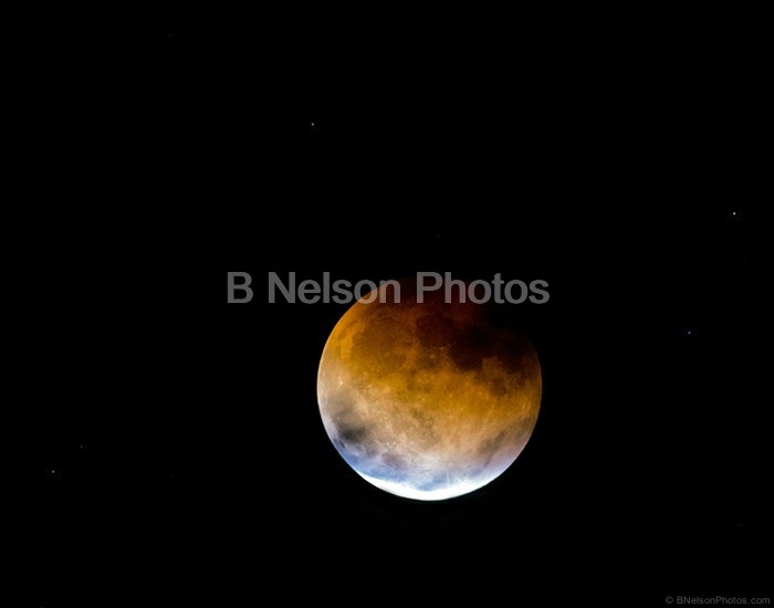 Blood Moon with cloud cover  