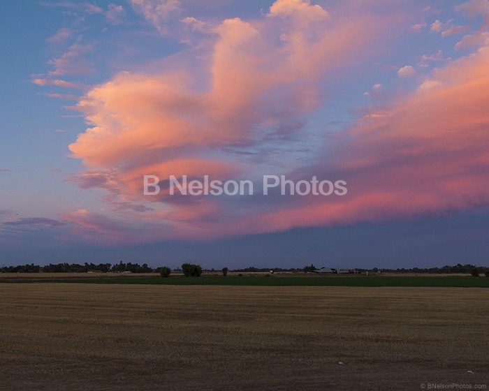 Eastern sky sunset covering blood moon